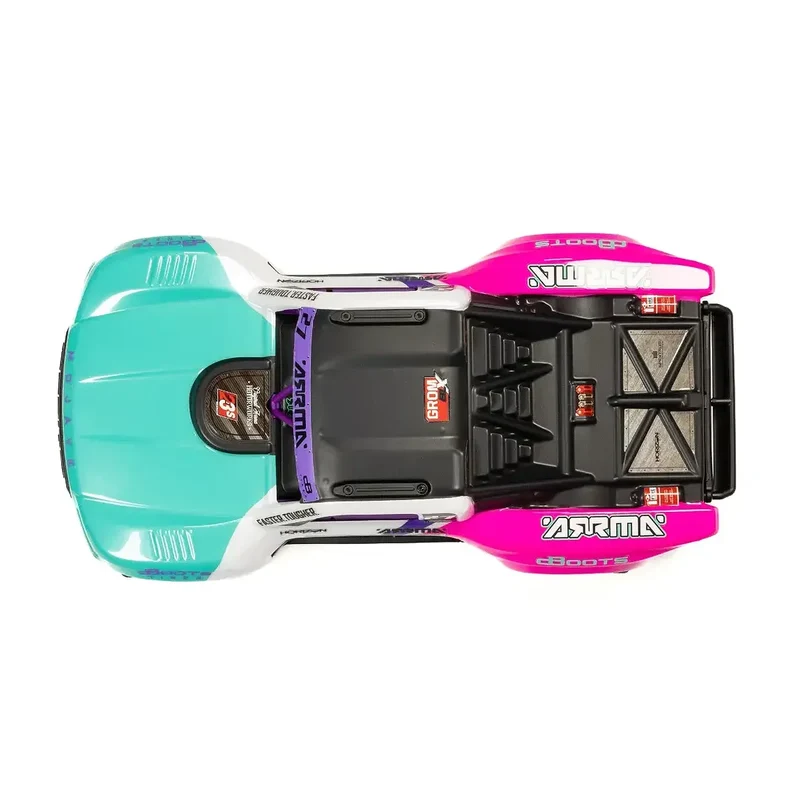 ARRMA Mojave Grom 223S BLX RC Short Course Truck Electric Brushless 4WD 1/16 Scale RTR (Teal/Pink)