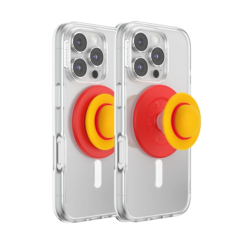 One Piece X PopSockets - PopGrip MagSafe Phone Grip/Stand with Swappable Top (Luffy's Hat)