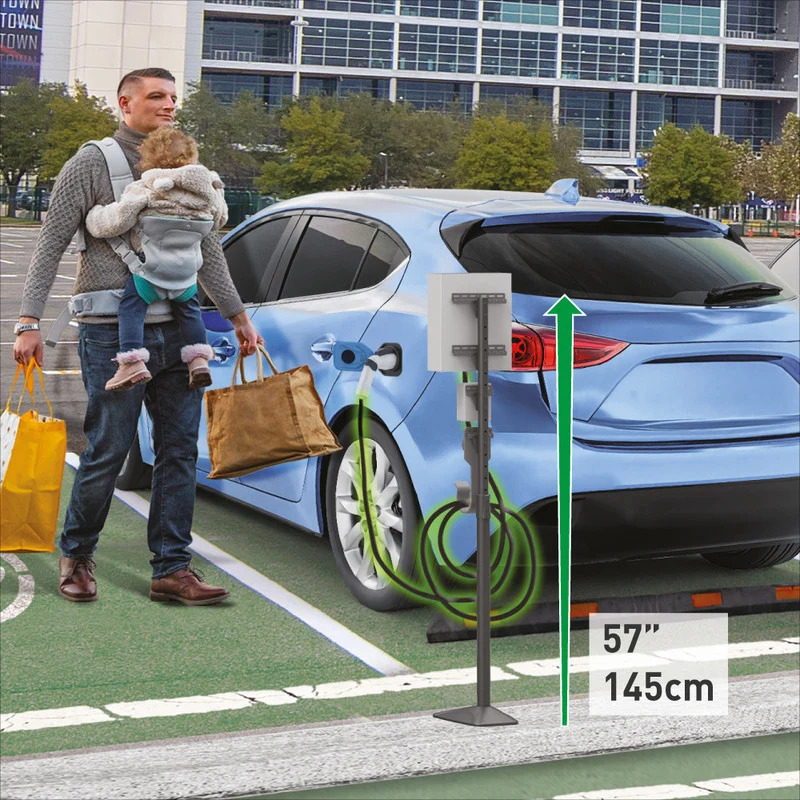 Barkan EV140FC 145cm Outdoor EV Charger Stand