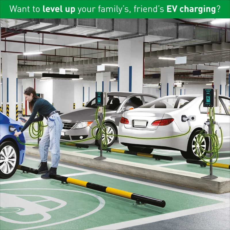 Barkan EV140FC 145cm Outdoor EV Charger Stand