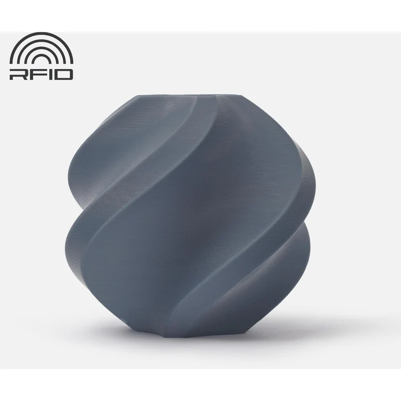 Bambu Lab PLA Basic 3D Printer Filament With Spool (Blue Grey) [1kg]