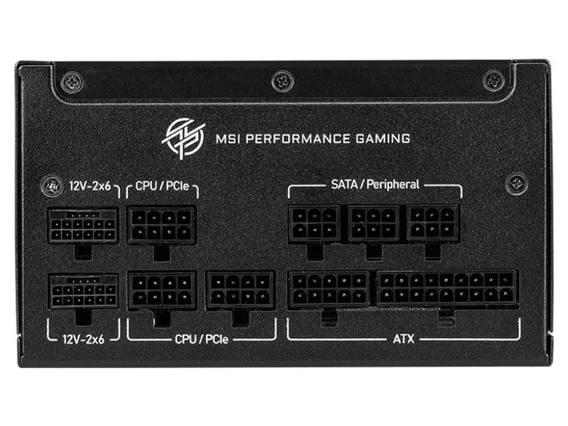 MSI 1250W MPG A1250GS PCIE5 80+ Gold Fully Modular PCIE 5.1 ATX 3.1 Power Supply (MPG A1250GS PCIE5)