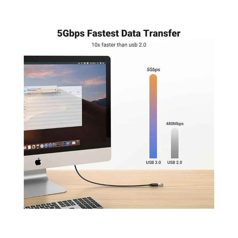 UGREEN 1M USB 3.0 Extender Cable - 5Gbps