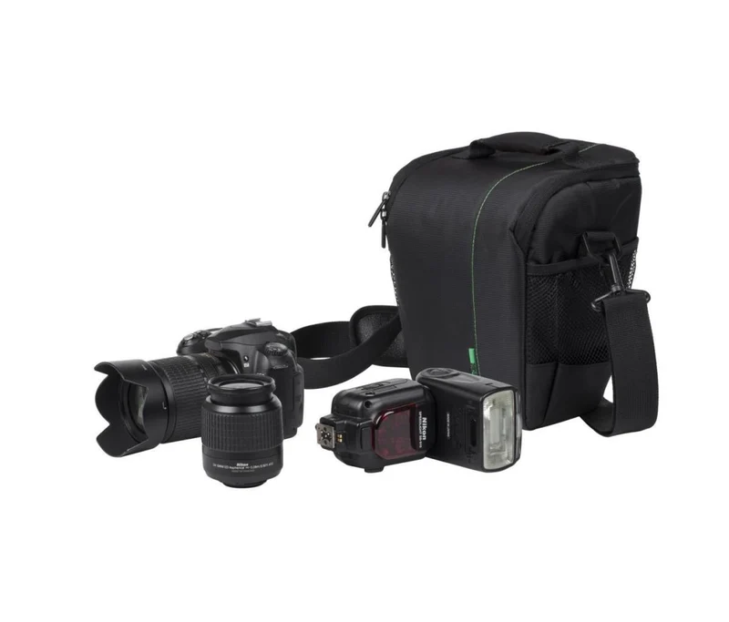 Rivacase 7440 SLR DSLR Camera Bag Lens Storage Shoulder Bag - Large (Black)