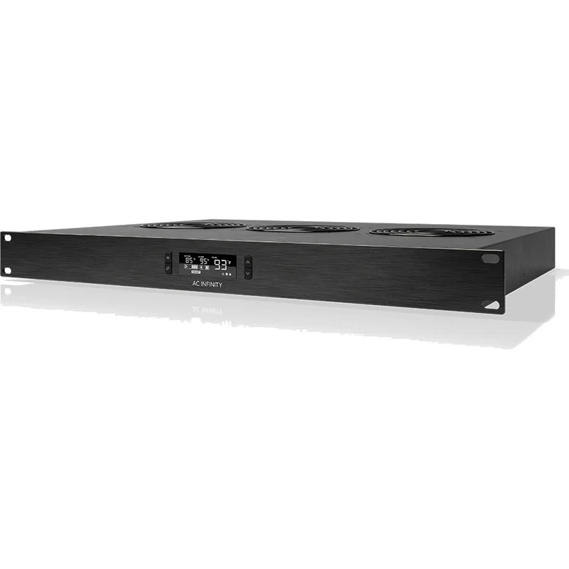 AC Infinity Cloudplate T2 Quiet Rack Cooling Fan System 1U Top Exhaust