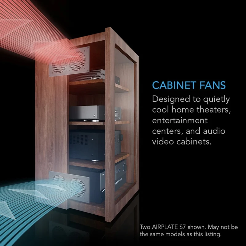 AC Infinity Airplate S1 26 CFM Cabinet Cooler USB Powered Aluminium 80mm