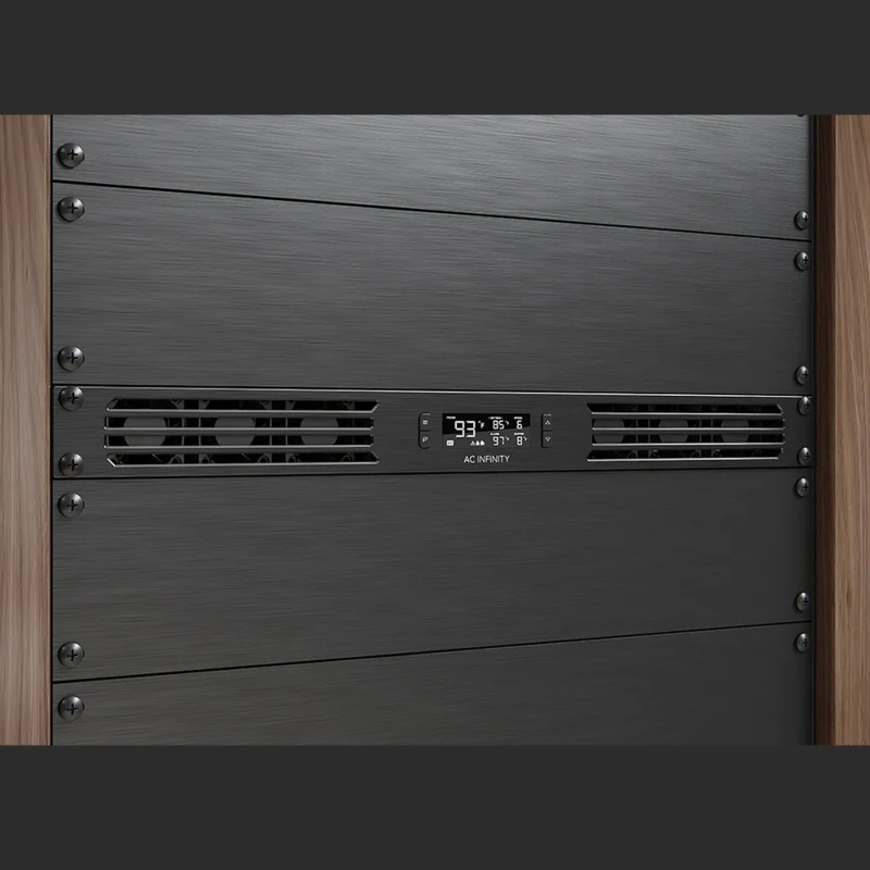 AC Infinity Cloudplate T1-N 20-60 CFM 1U Rack Cooler Front Intake