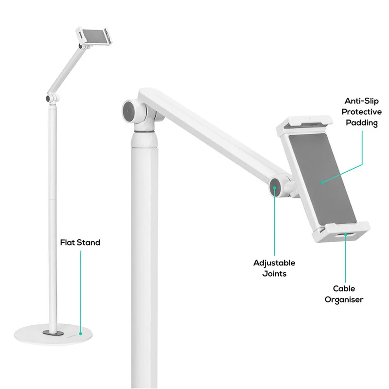 Activiva Universal iPad & Tablet Floor Stand 1.3m 4.7-12.9" (White)