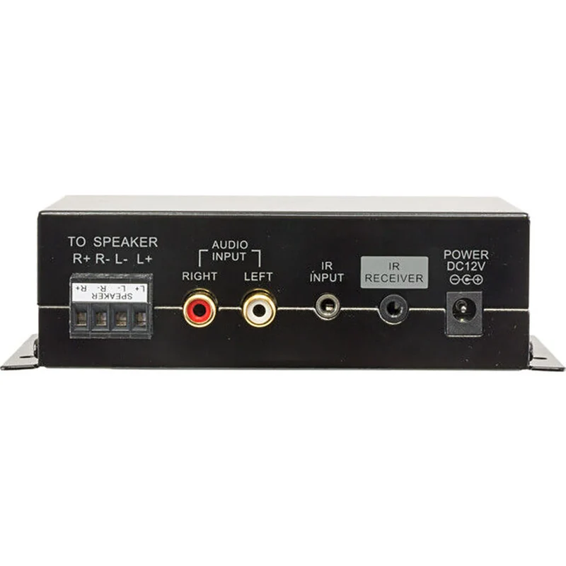 Pro2 Stereo Audio Power Amplifier Speaker with Remote Control 145x97mm (Black)
