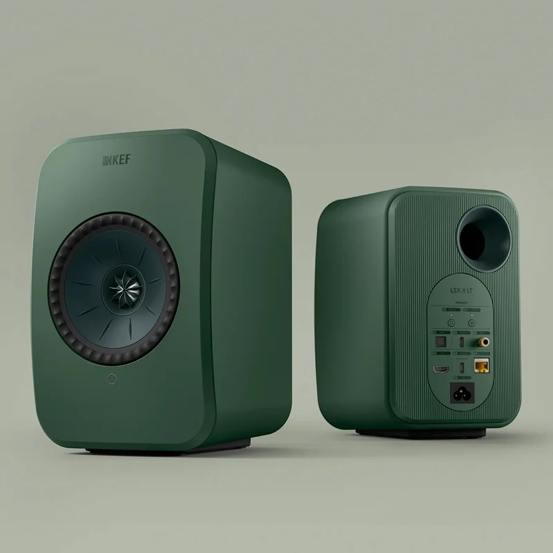 KEF LSX II LT Powered Hifi Speakers Pair (Sage Green)