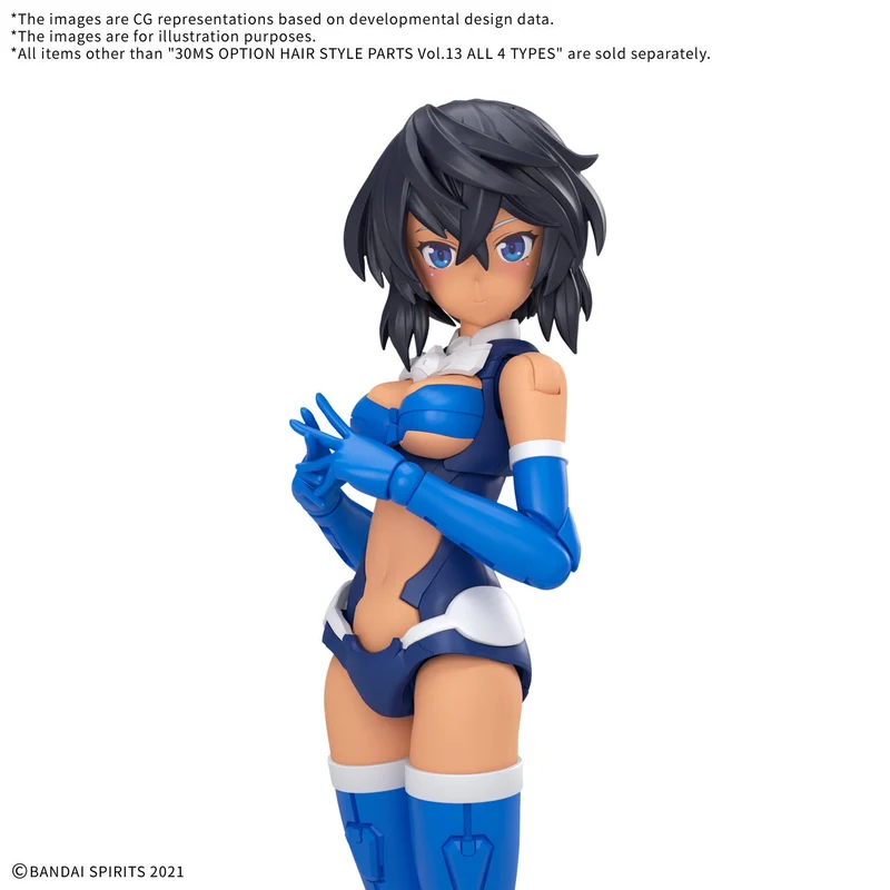 Bandai 30MS Option Hair Style Parts Vol.13 All 4 Types