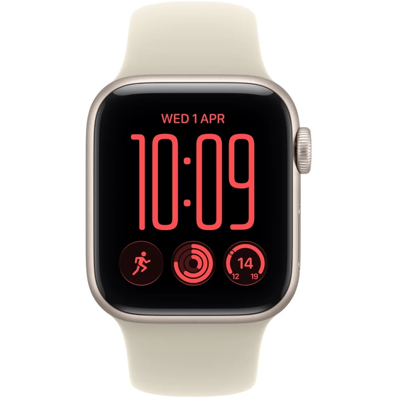 Apple Watch SE 3 40mm Starlight Aluminium Case GPS Sport Band (S/M) [2026]