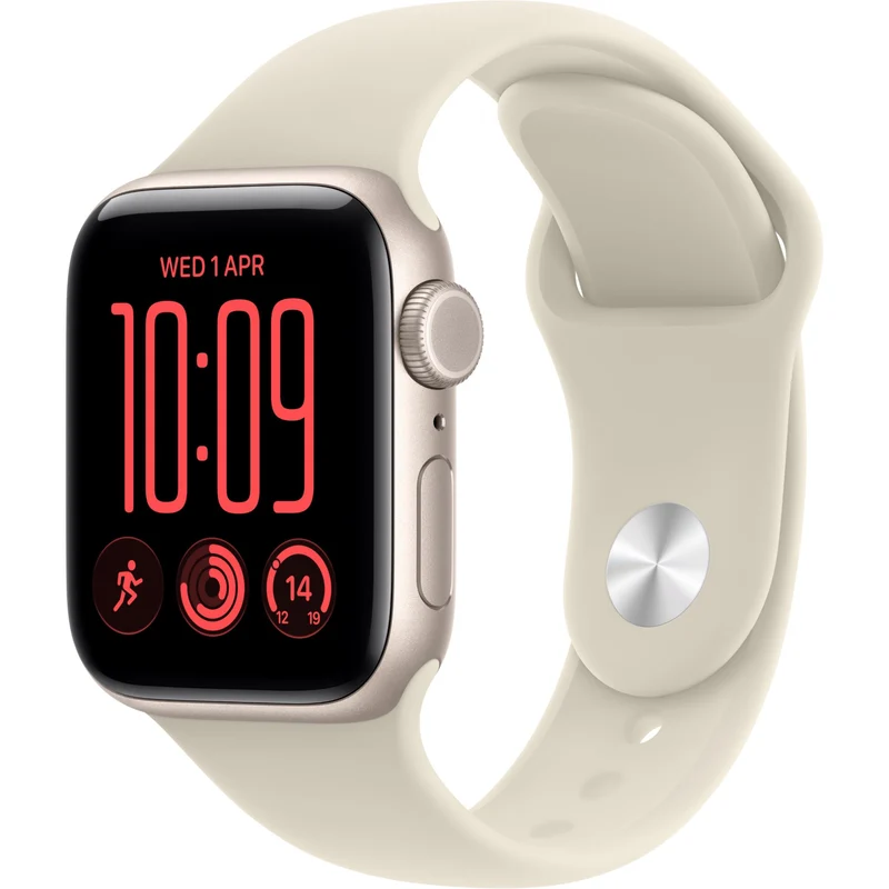 Apple Watch SE 3 40mm Starlight Aluminium Case GPS + Cellular Sport Band (M/L) [2026]