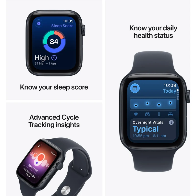 Apple Watch SE 3 44mm Starlight Aluminium Case GPS + Cellular Sport Band (M/L) [2026]