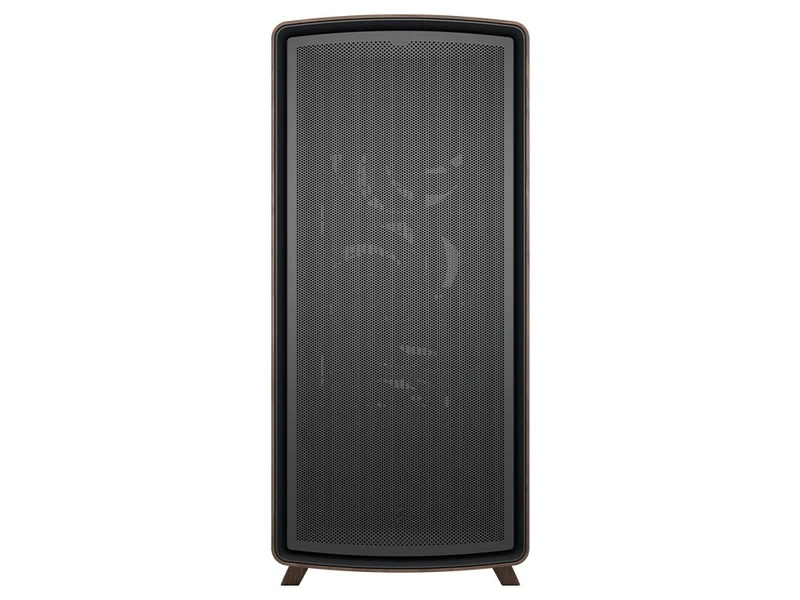 Fractal Design Summit Curved Wood ATX Case - Black TG Light Tint