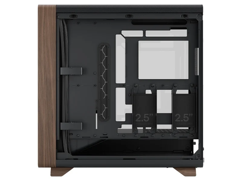Fractal Design Summit Curved Wood ATX Case - Black TG Light Tint
