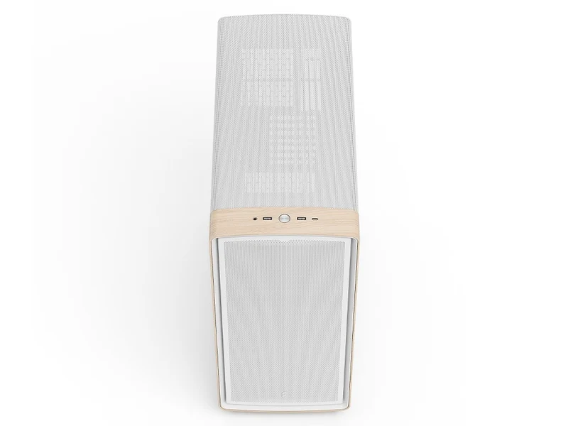 Fractal Design Summit Curved Wood ATX Case - Chalk White Solid