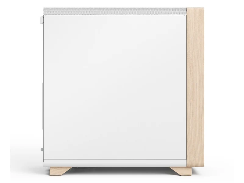 Fractal Design Summit Curved Wood ATX Case - Chalk White Solid