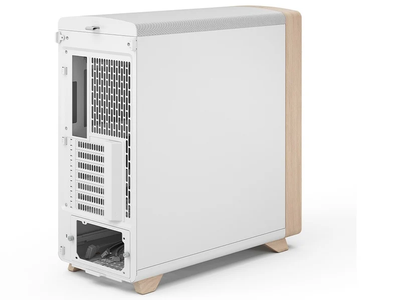Fractal Design Summit Curved Wood ATX Case - Chalk White Solid