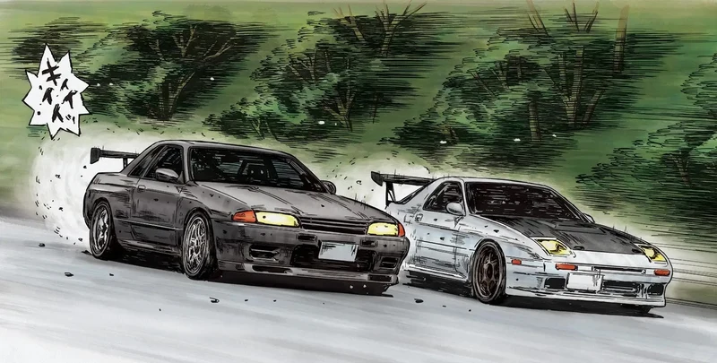 Aoshima 1/24 Initiald Takahashi Ryosuke FC3S RX7 Hakone Battle Ver. (Mazda)