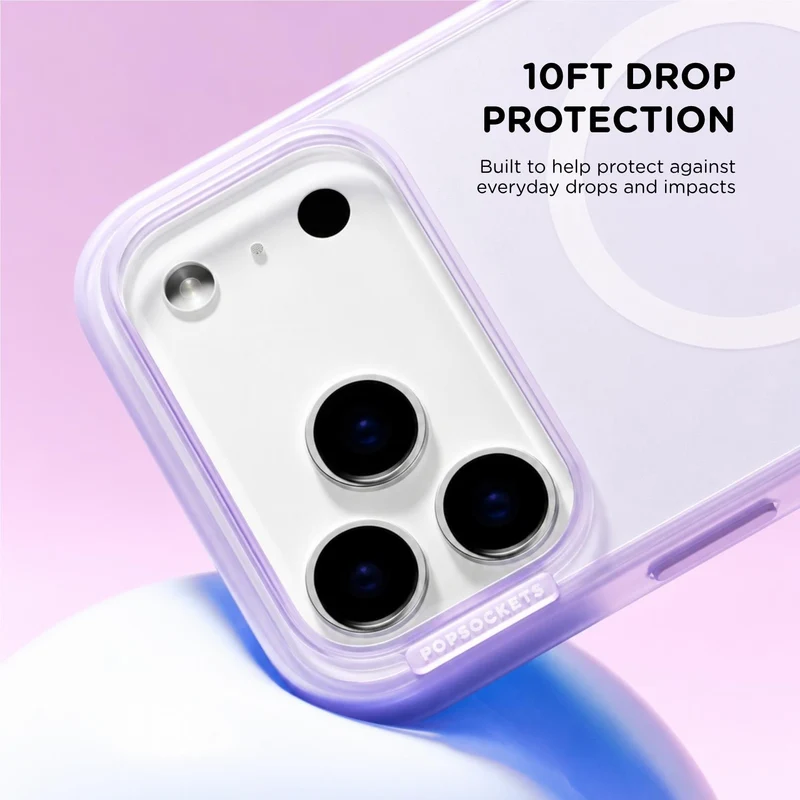 PopSockets PopCase MagSafe Slim Protective Case for iPhone 18 Pro (Opalescent)