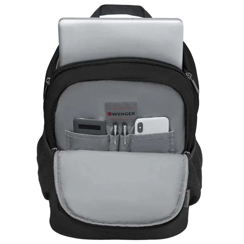 Wenger Quadma 16" Laptop Backpack Black, Perfect Size for Your Laptop Needs