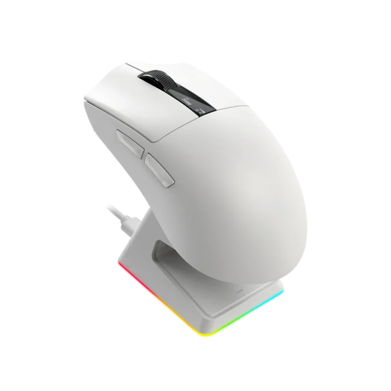 Aftershock Combo Kit – Oden 75 White Keyboard, Sliver+ XXL RGB Gaming Mouse Pad & M1 Pro White Wireless Mouse