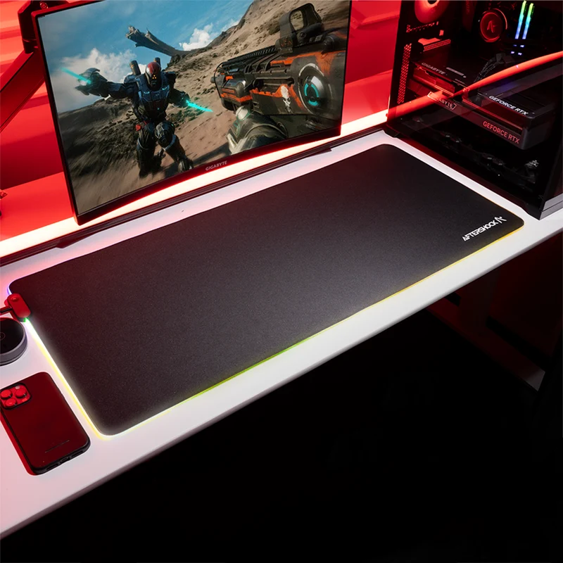 Aftershock Combo Kit – Oden 75 White Keyboard, Sliver+ XXL RGB Gaming Mouse Pad & M1 Pro White Wireless Mouse