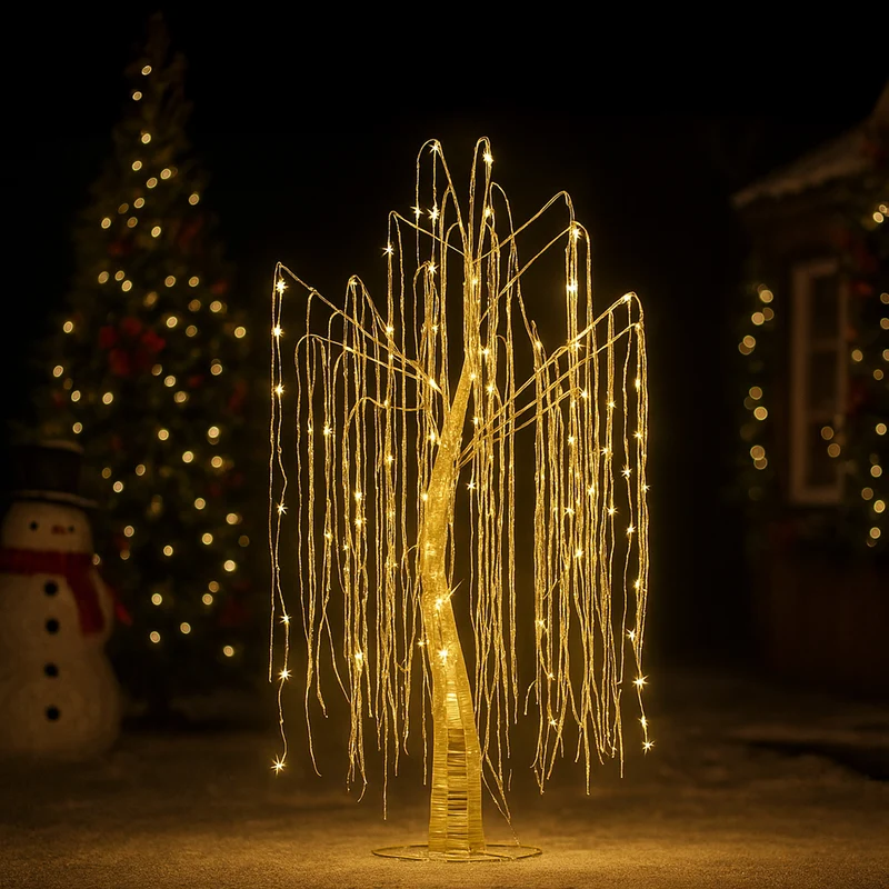 Christabelle Silver Willow Tree 120cm Christmas Display