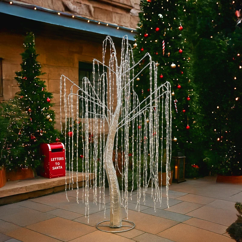 Christabelle Silver Willow Tree 120cm Christmas Display