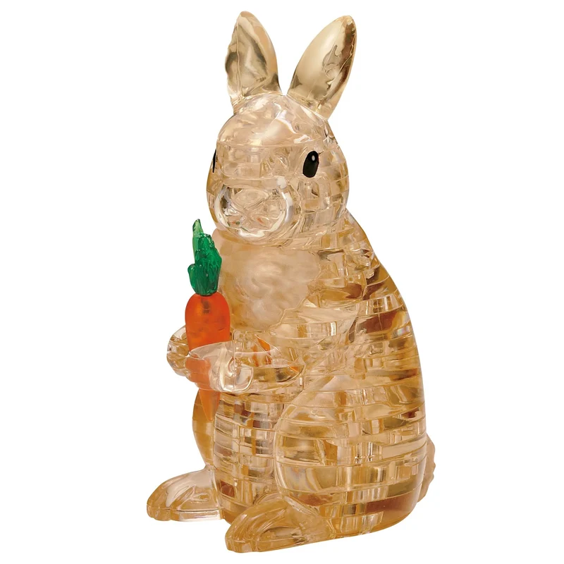 Bepuzzled 3D Crystal Puzzle: Brown Rabbit