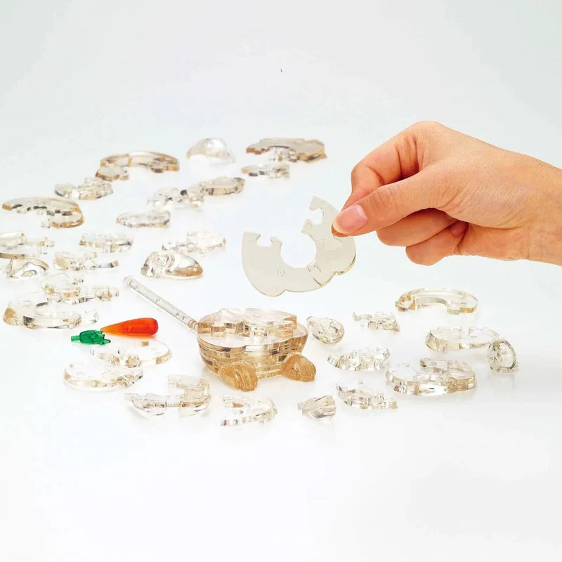 Bepuzzled 3D Crystal Puzzle: Brown Rabbit