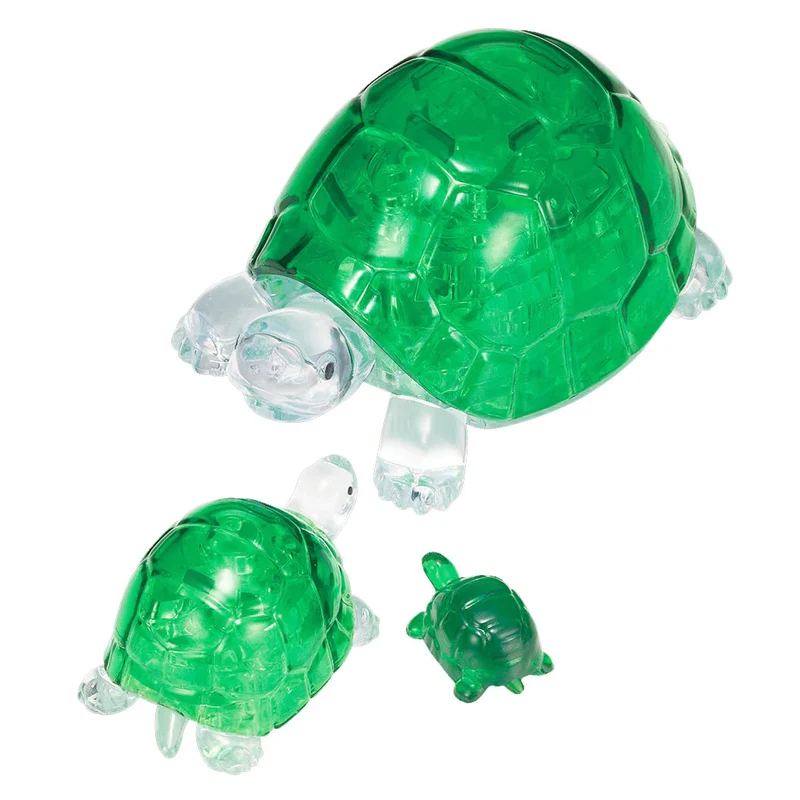 3D Turtles Crystal Puzzle