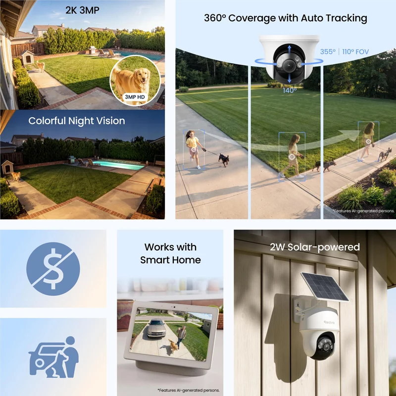 Reolink Argus Lite 3MP Wireless Pan & Tilt Security Camera