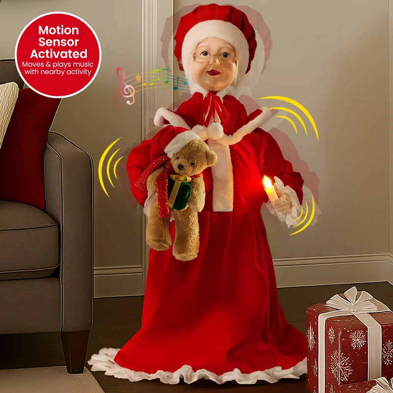 Christabelle Animated Musical LED Mrs. Claus 1.1m