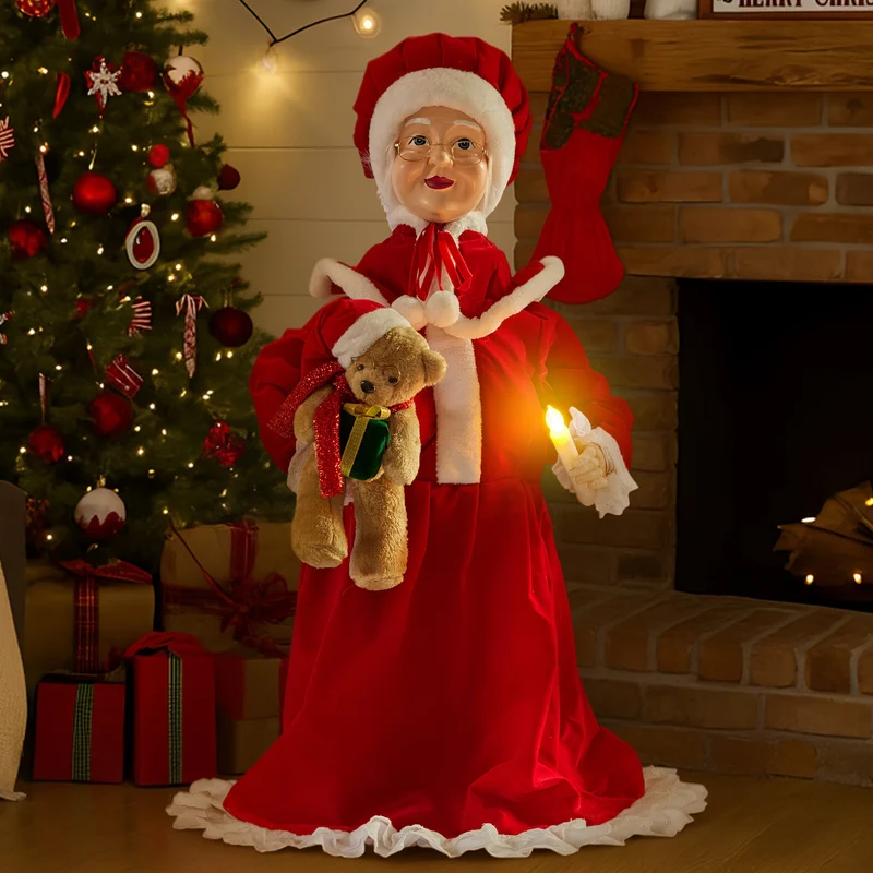 Christabelle Animated Musical LED Mrs. Claus 1.1m