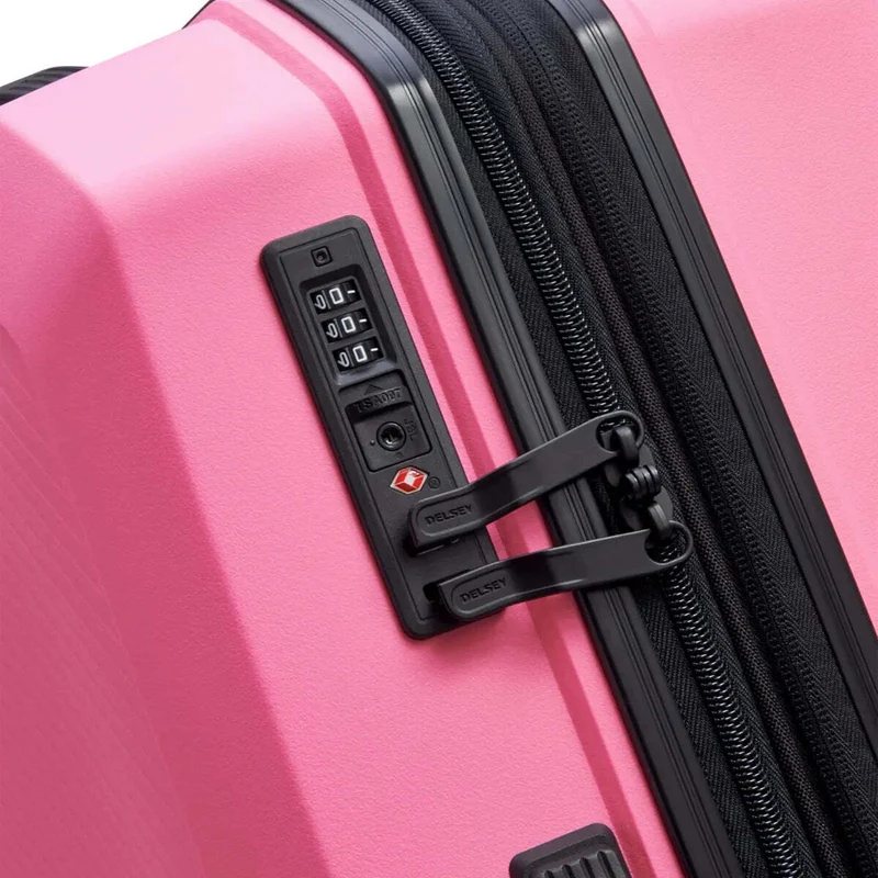 Delsey Anvers 55 cm 4 Wheel Expandable Carry-on Suitcase - Pink