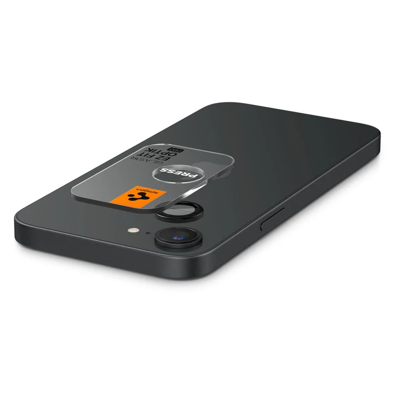 SPIGEN EZ Fit Optik Pro 2PCS Glass Camera Lens Protector for iPhone 17e/16e (Black)
