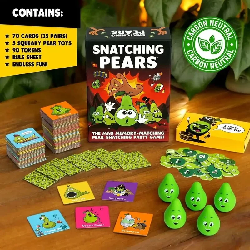 Snatching Pears -The Mad Memory-Matching Pear-Snatching Party Game