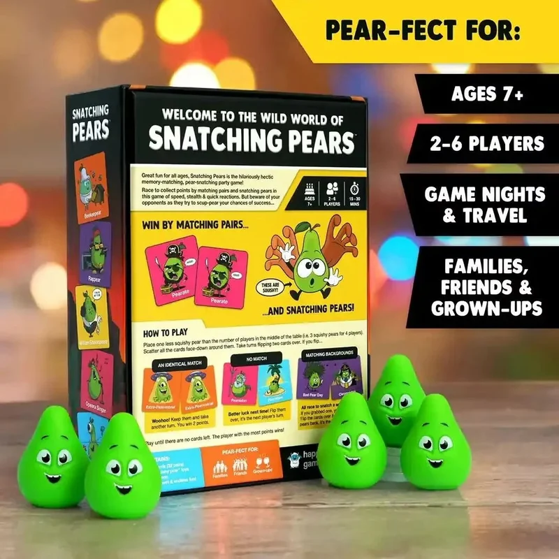 Snatching Pears -The Mad Memory-Matching Pear-Snatching Party Game