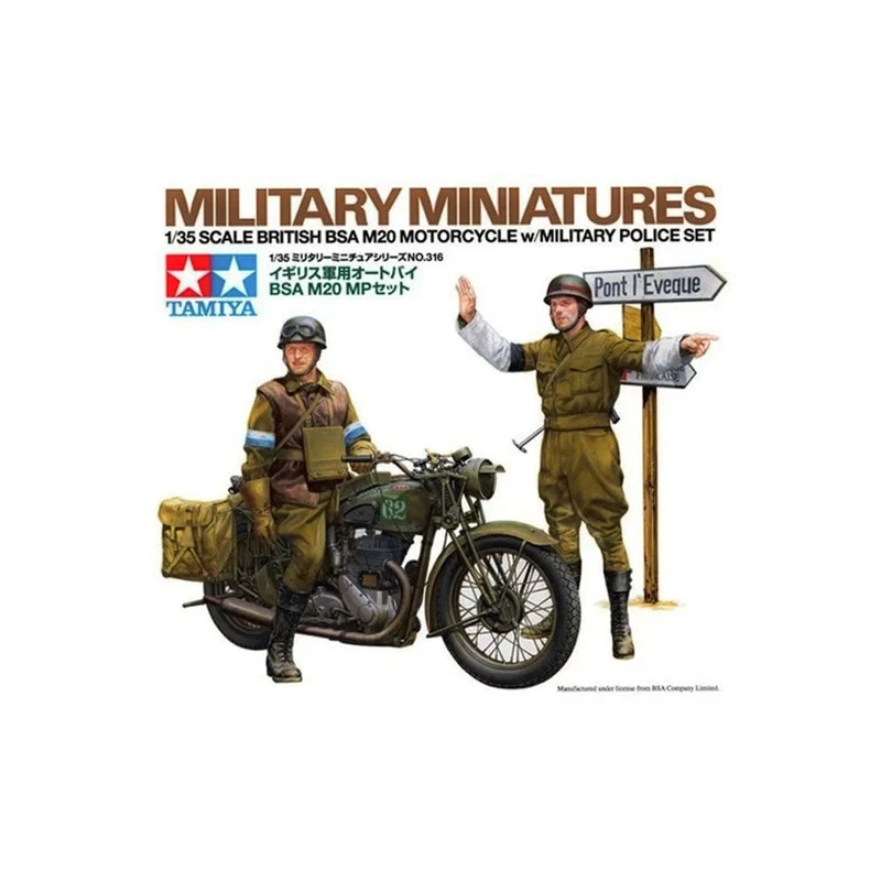 Tamiya 1/35 British BSA M20 Motorcycle with Military Police Set