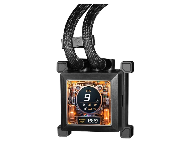 Lian Li HydroShift LCD 360S AIO Liquid CPU Cooler with 28mm LCD Display (Black)