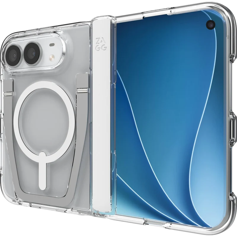 ZAGG Crystal Palace Snap KickStand case for iPhone Fold (Clear)