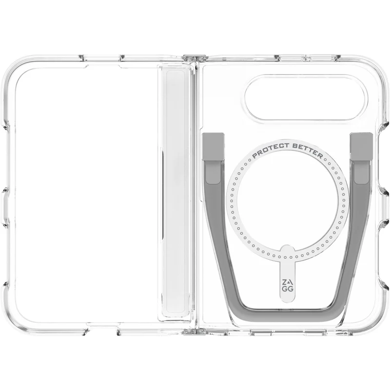ZAGG Crystal Palace Snap KickStand case for iPhone Fold (Clear)