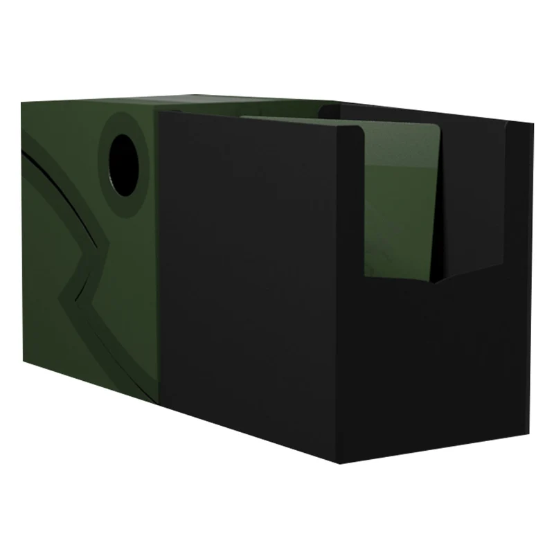 Arcane Tinmen Dragon Shield Revised Double Shell - Forest Green/Black Deck Box