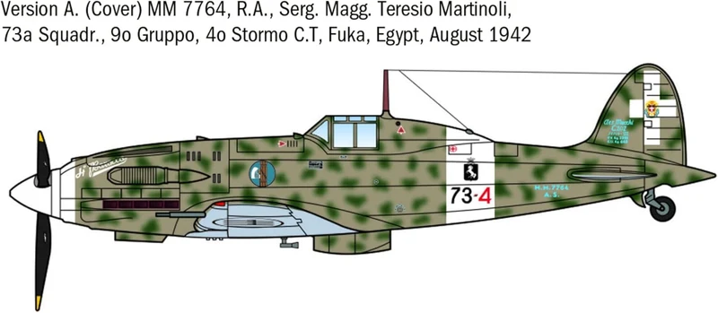 Italeri 1/72 WWII ACES MC.202 Folgore Ace