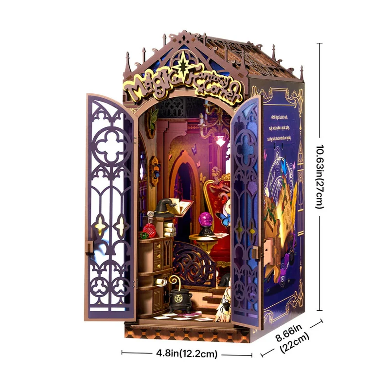 Robotime DIY Bookends Kit Magic Fantasy Corner