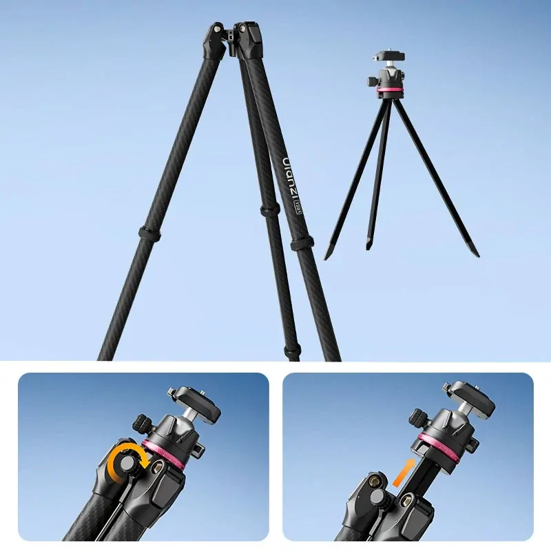 Ulanzi TZ01 Versatile 2-in-1 Carbon Fiber Tripod