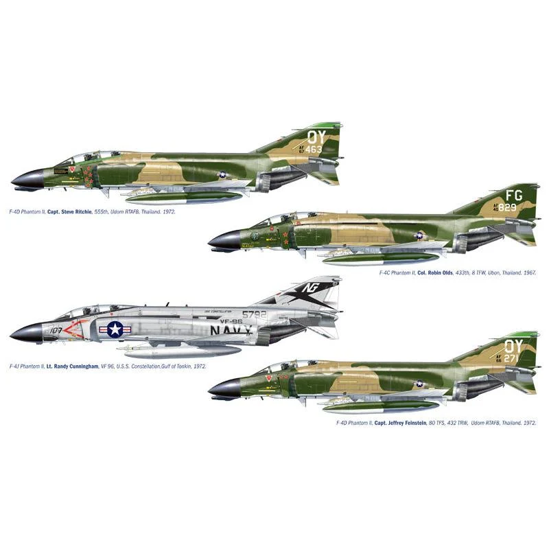 1/72 F-4 C/D/J Phantom II Aces (U.S.A.F. - U.S. Navy Vietnam Aces)