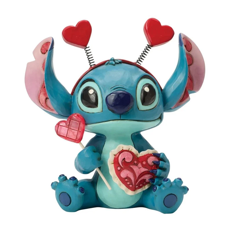 Jim Shore Disney Traditions - Stitch Valentine's - Sucker for Love